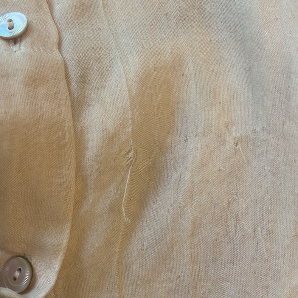 Eileen Fisher size PS/PP very light peach colored blouse - Picture 13 of 13